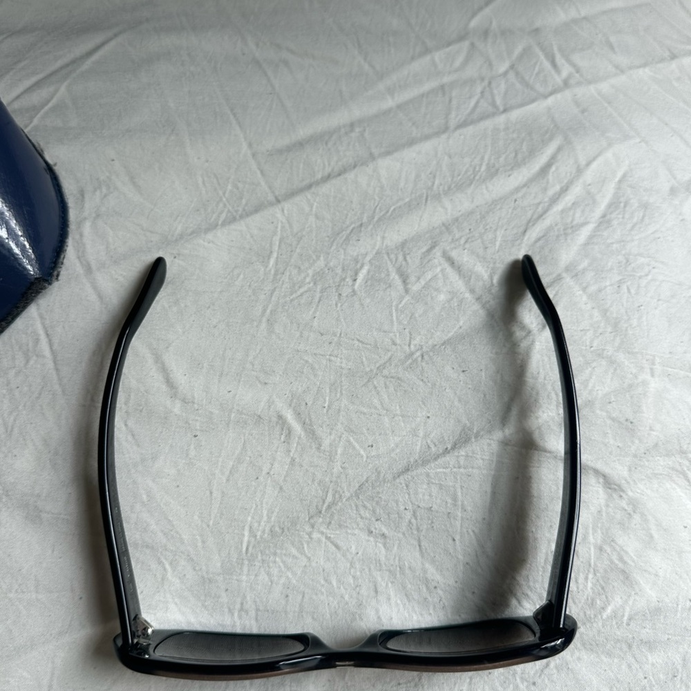 Chloe Brown Rectangular Sunglasses with Blue Case - Picture 3 of 5